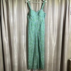 Floral Green Jumpsuit